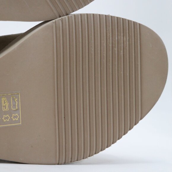 Free People Collection Leather Suede Running in Wedges Cafe/ Beige Women's SZ 9 - Picture 11 of 15